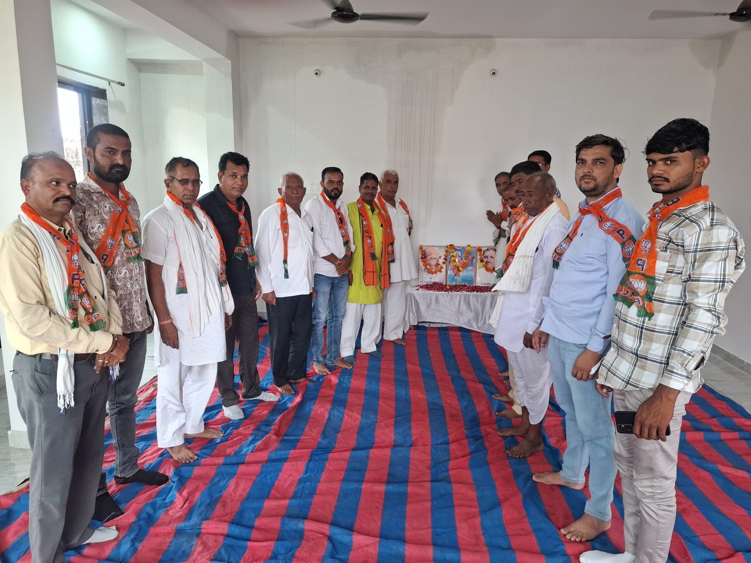 भाजपा ने थांवला में डॉ. श्यामा प्रसाद मुखर्जी का बलिदान दिवस मनाया