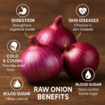 रोजाना कच्चा प्याज खाने के फायदे: पाचन, त्वचा और दिल को लाभ