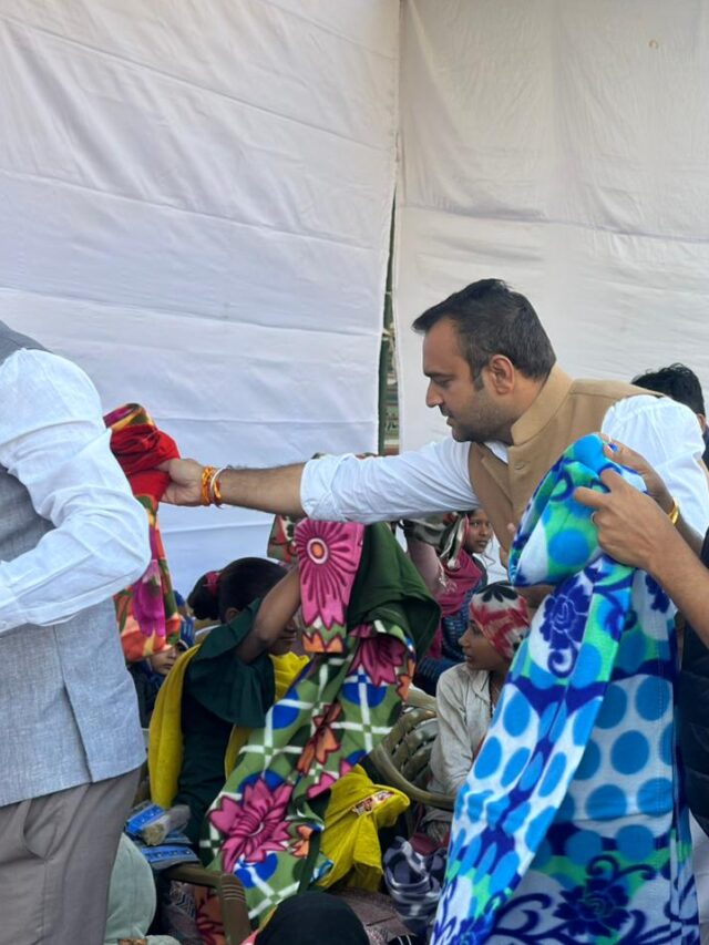 जयपुर में मुख्यमंत्री भजनलाल शर्मा के जन्मदिवस पर भाजपा युवा मोर्चा का सेवा पखवाड़ा, सैकड़ों जरूरतमंदों को कंबल वितरण